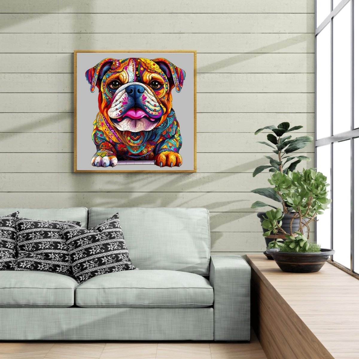 Bulldog Wooden Jigsaw Puzzle - KAAYEE Puzzle