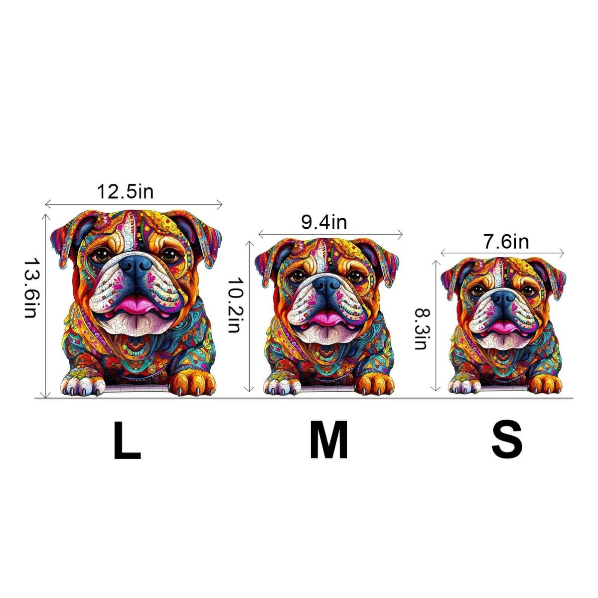Bulldog Wooden Jigsaw Puzzle - KAAYEE Puzzle