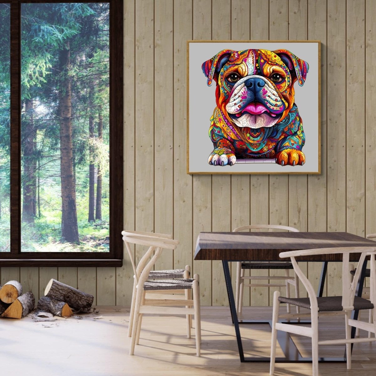 Bulldog Wooden Jigsaw Puzzle - KAAYEE Puzzle