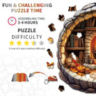 Bunny in the Booklight Wooden Jigsaw Puzzle - KAAYEE Puzzle