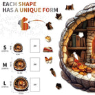 Bunny in the Booklight Wooden Jigsaw Puzzle - KAAYEE Puzzle