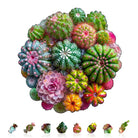 Cactus and Succulents Wooden Jigsaw Puzzle - KAAYEE Puzzle