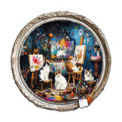 Cat Art Studio Wooden Jigsaw Puzzle - KAAYEE Puzzle
