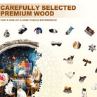Cat Art Studio Wooden Jigsaw Puzzle - KAAYEE Puzzle