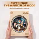 Cat Art Studio Wooden Jigsaw Puzzle - KAAYEE Puzzle
