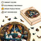 Cat Party Night Wooden Jigsaw Puzzle - KAAYEE Puzzle