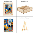 Cats Art Studio Wooden Jigsaw Puzzle - KAAYEE Puzzle