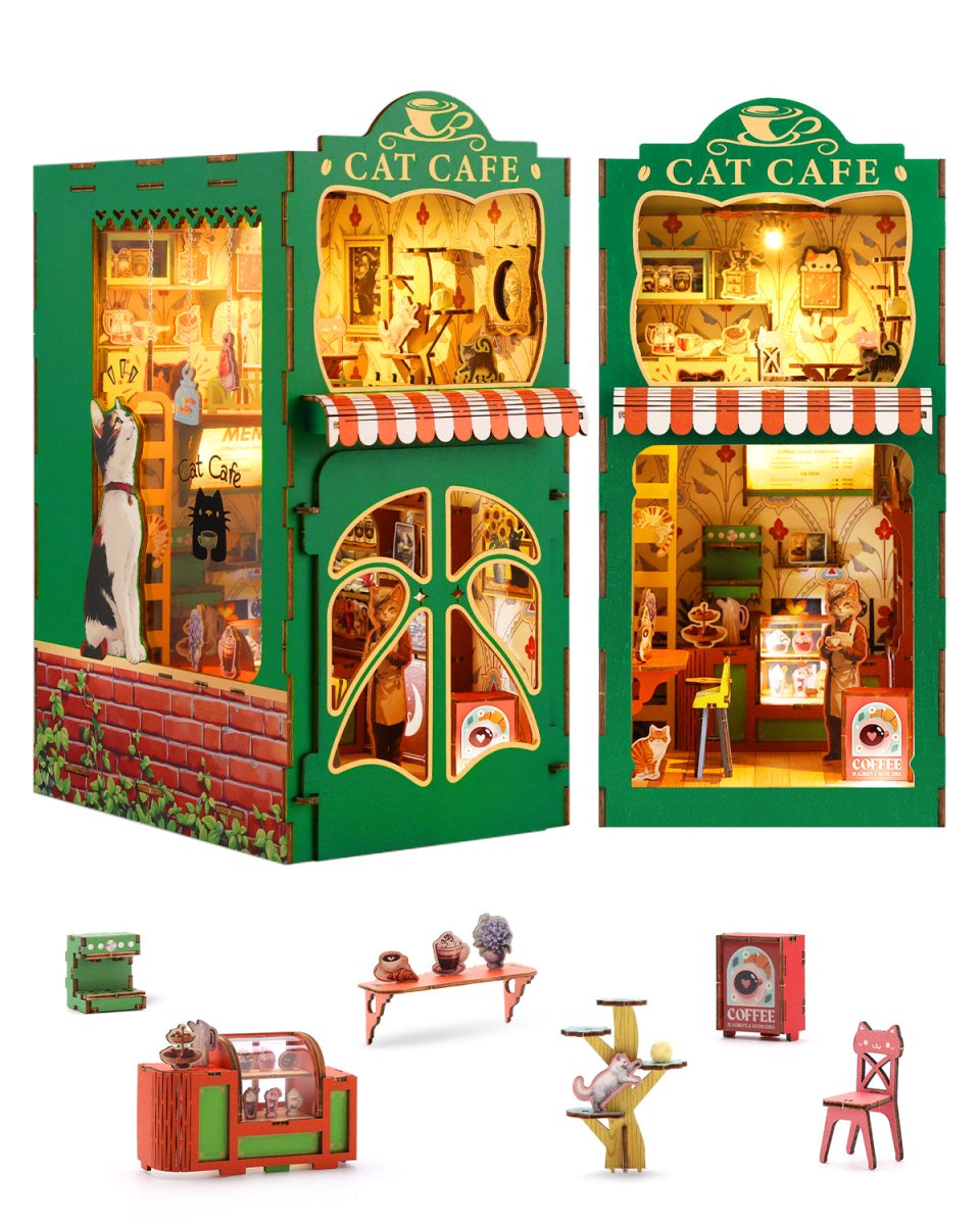 Cat's Coffee House Book Nook - KAAYEE Puzzle
