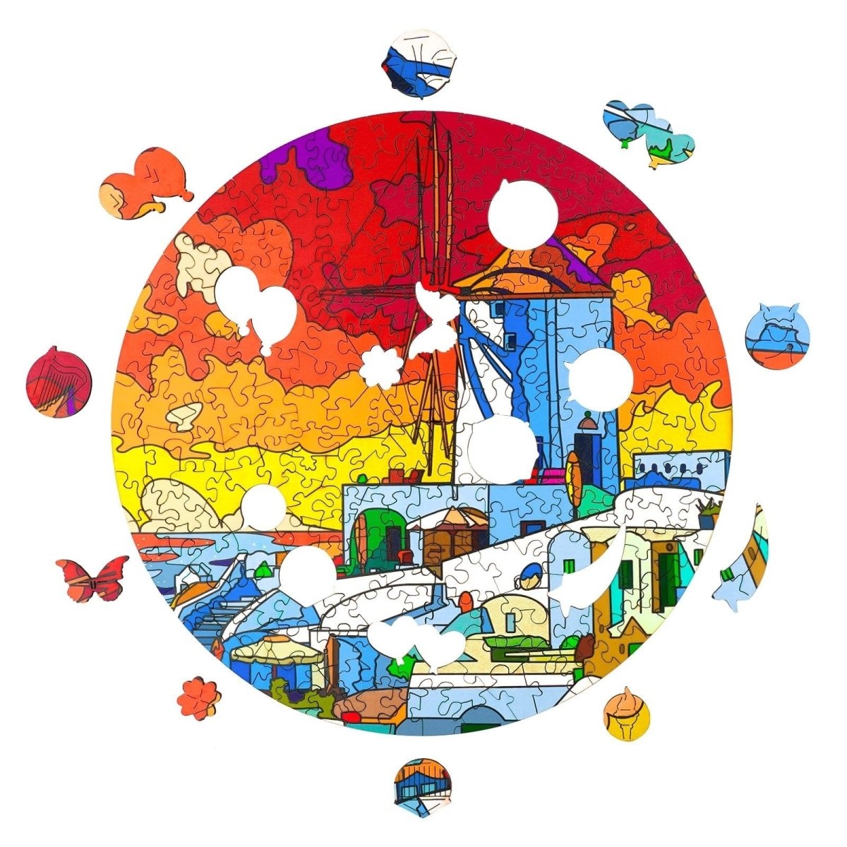 CHARMING AEGEAN SEA Wooden Jigsaw Puzzle - KAAYEE Puzzle