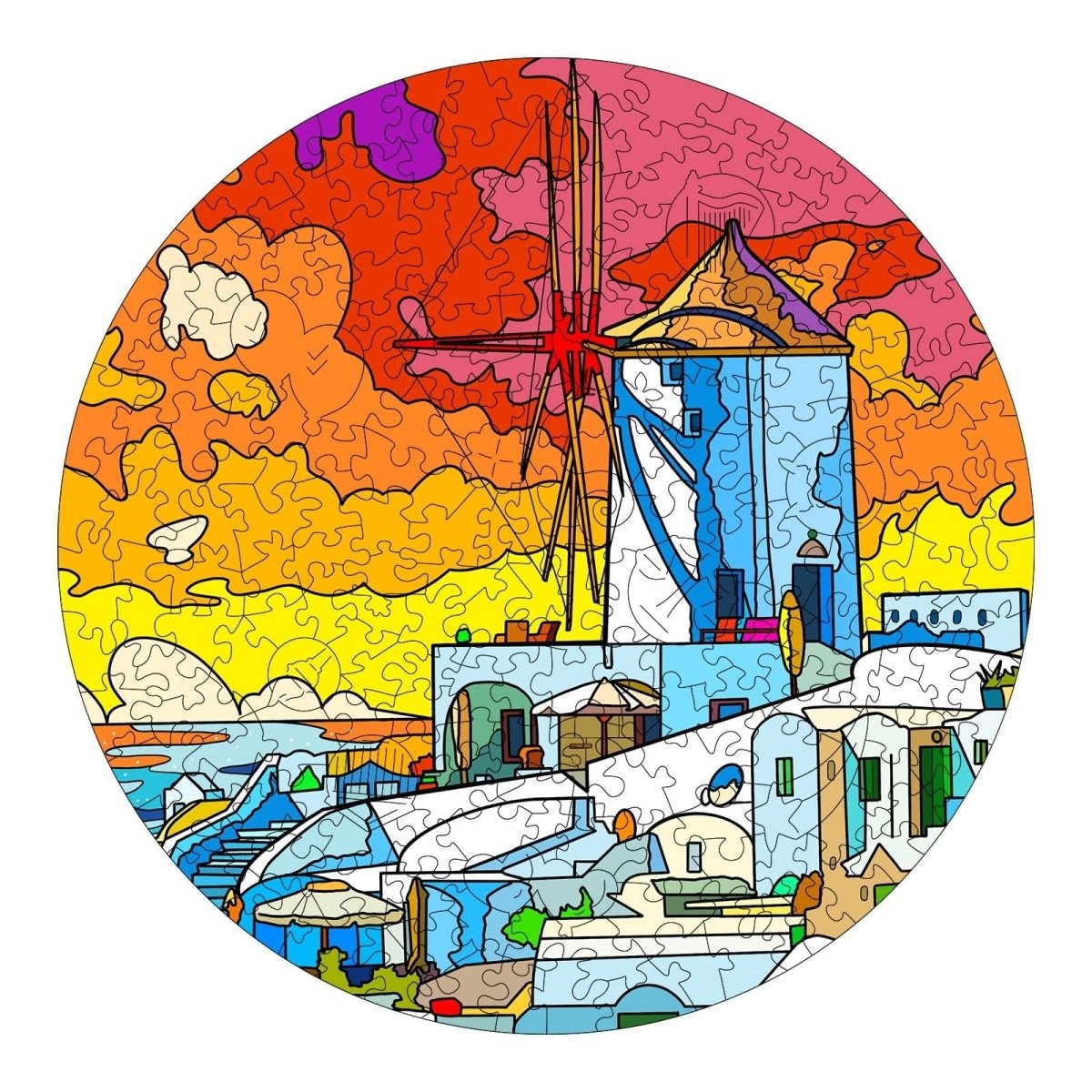 CHARMING AEGEAN SEA Wooden Jigsaw Puzzle - KAAYEE Puzzle