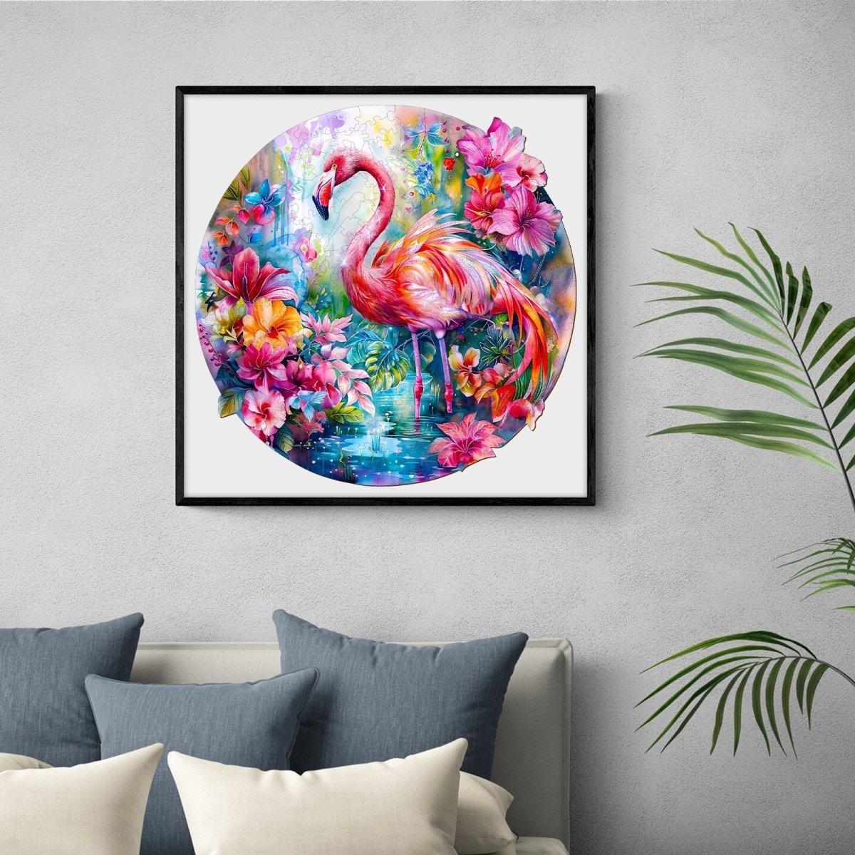 Charming flamingo Wooden Jigsaw Puzzle - KAAYEE Puzzle