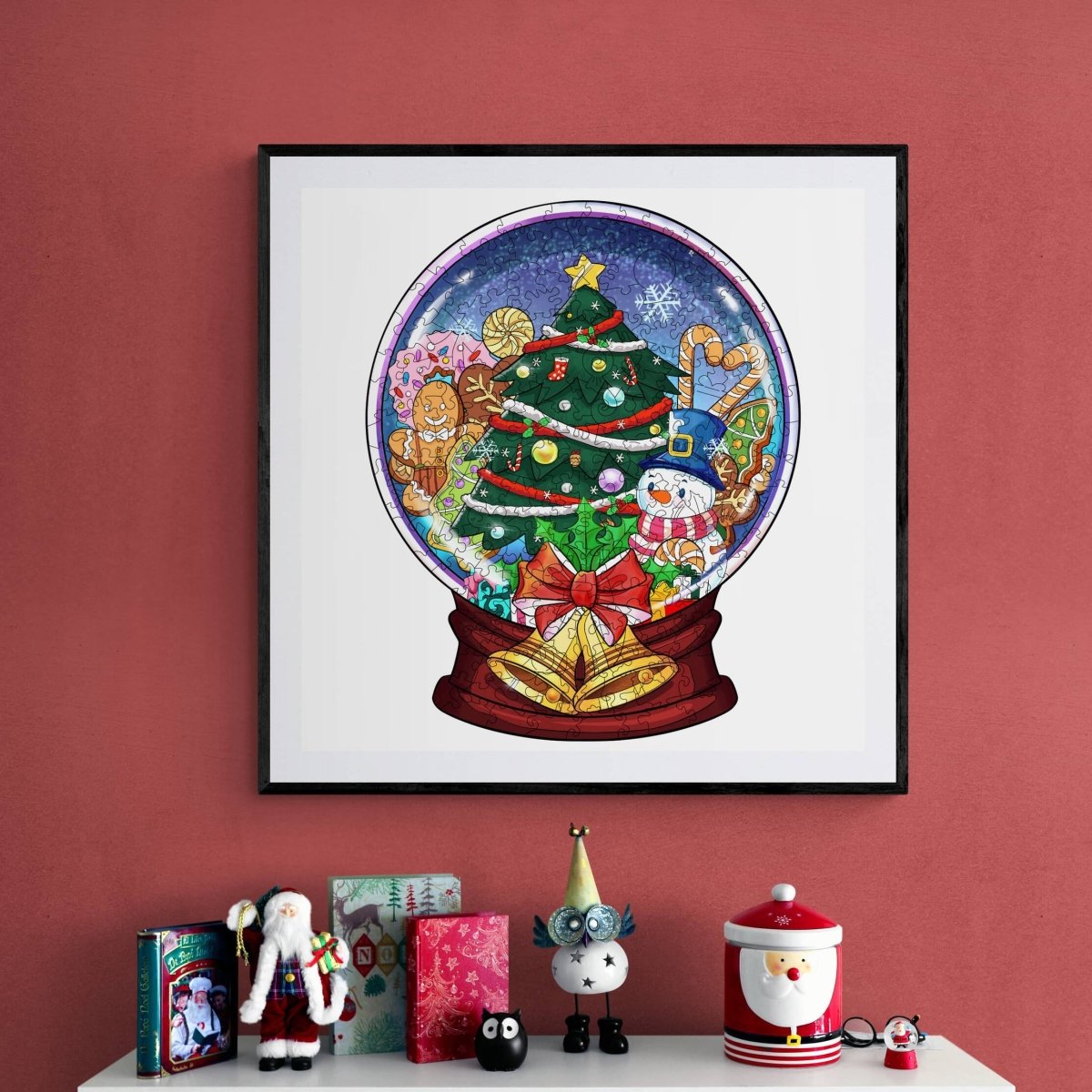 CHRISTMAS CRYSTAL BALL Wooden Jigsaw Puzzle - KAAYEE Puzzle