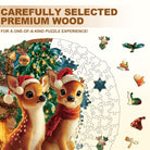Christmas Deer Combination Wooden Jigsaw Puzzle - KAAYEE Puzzle