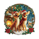 Christmas Deer Combination Wooden Jigsaw Puzzle - KAAYEE Puzzle