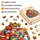 Christmas gift house Wooden Jigsaw Puzzle - KAAYEE Puzzle