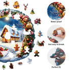 Christmas House Wooden Jigsaw Puzzle - KAAYEE Puzzle