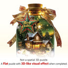 Christmas message in a bottle Wooden Jigsaw Puzzle - KAAYEE Puzzle