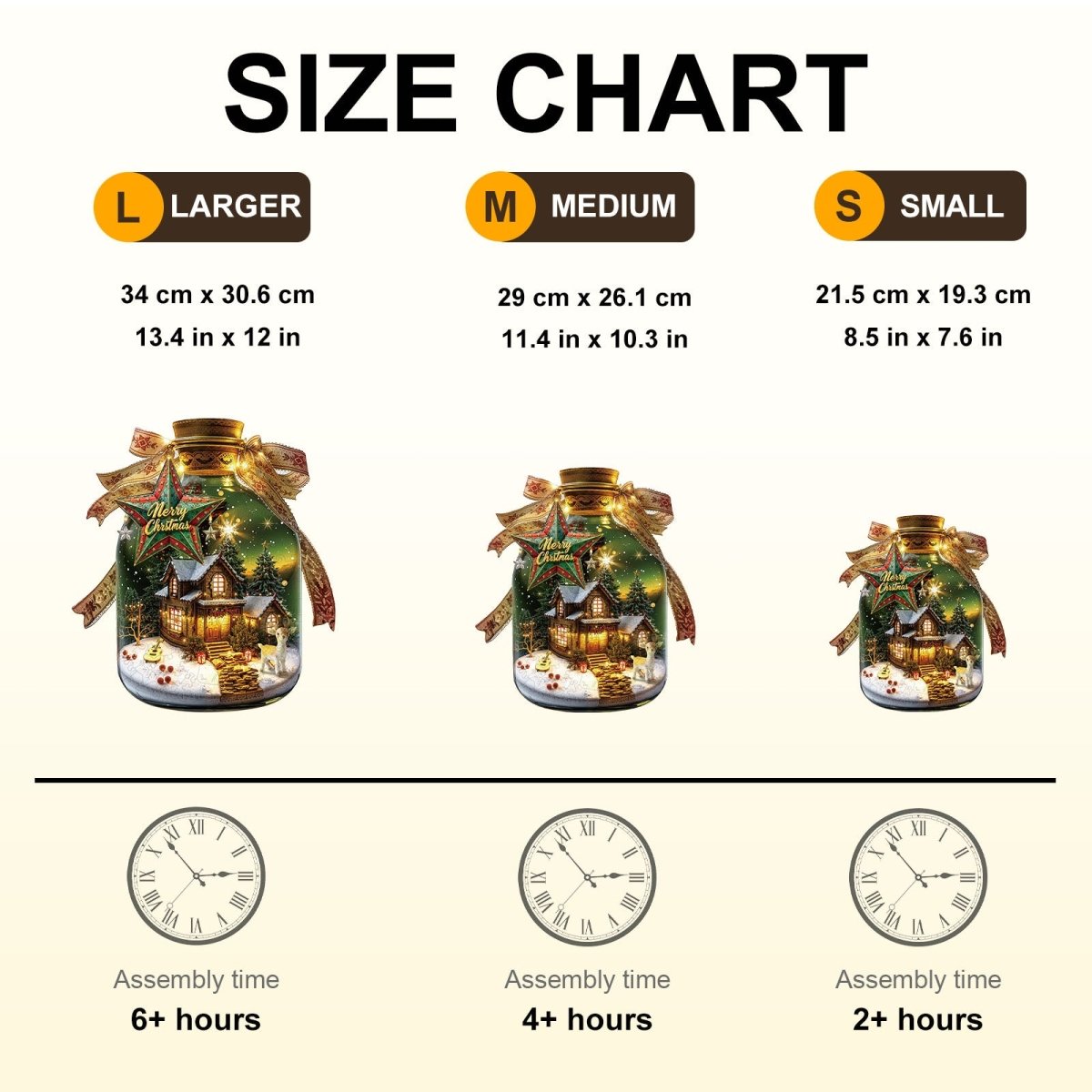 Christmas message in a bottle Wooden Jigsaw Puzzle - KAAYEE Puzzle