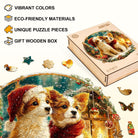 Christmas Puppy Mix Wooden Jigsaw Puzzle - KAAYEE Puzzle