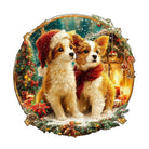 Christmas Puppy Mix Wooden Jigsaw Puzzle - KAAYEE Puzzle