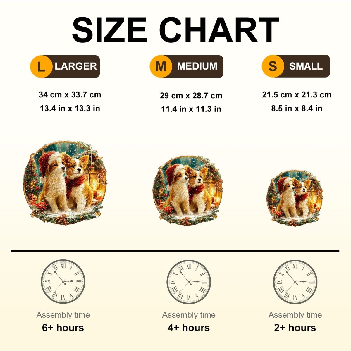 Christmas Puppy Mix Wooden Jigsaw Puzzle - KAAYEE Puzzle