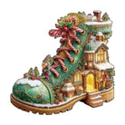 Christmas Snow Boot Hut Wooden Jigsaw Puzzle - KAAYEE Puzzle