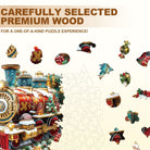 Christmas Train Wooden Jigsaw Puzzle - KAAYEE Puzzle