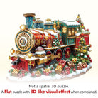 Christmas Train Wooden Jigsaw Puzzle - KAAYEE Puzzle