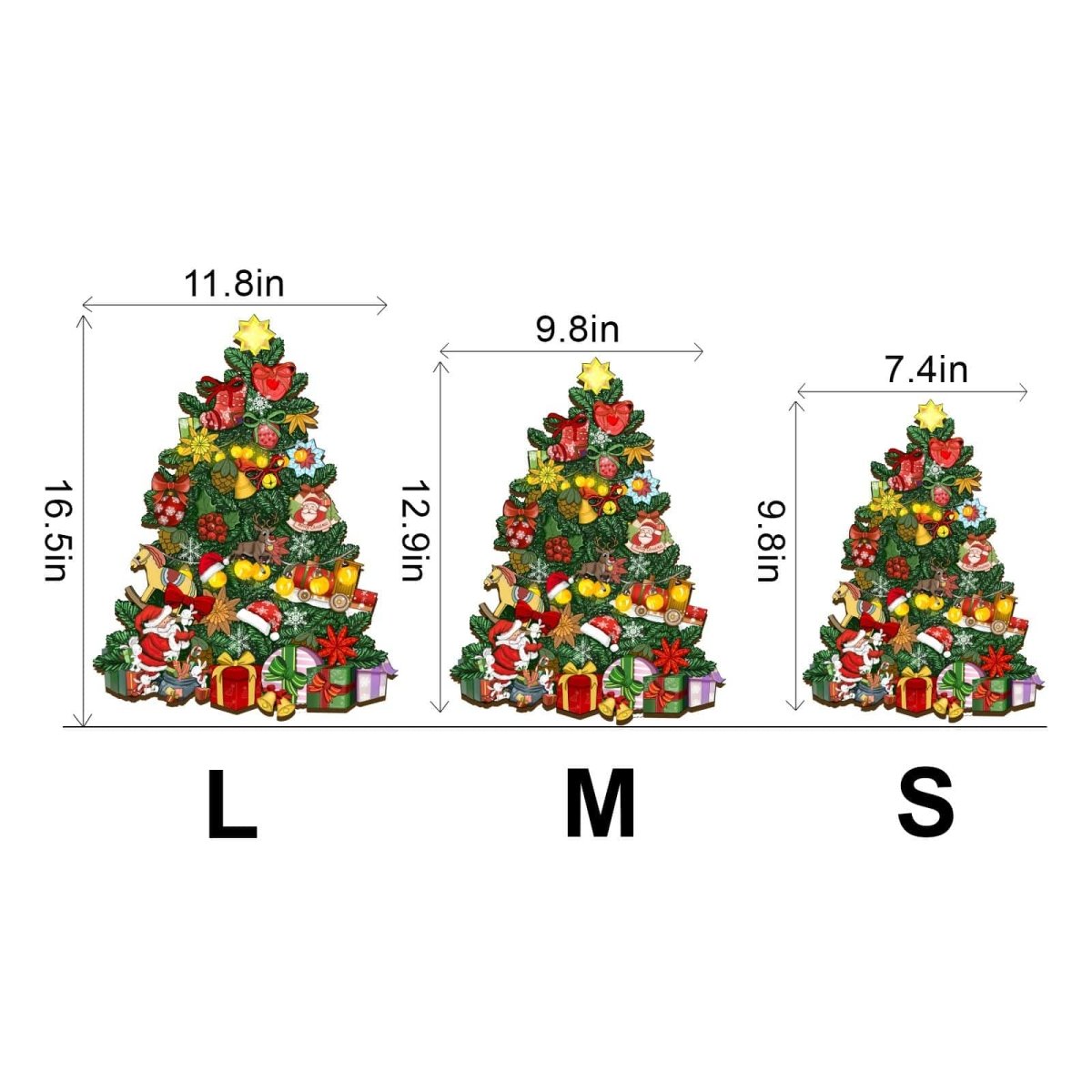 CHRISTMAS TREE Wooden Jigsaw Puzzle - KAAYEE Puzzle