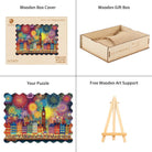 City of Fireworks Wooden Jigsaw Puzzle - KAAYEE Puzzle