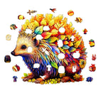 Clever Hedgehog Wooden Jigsaw Puzzle - KAAYEE Puzzle