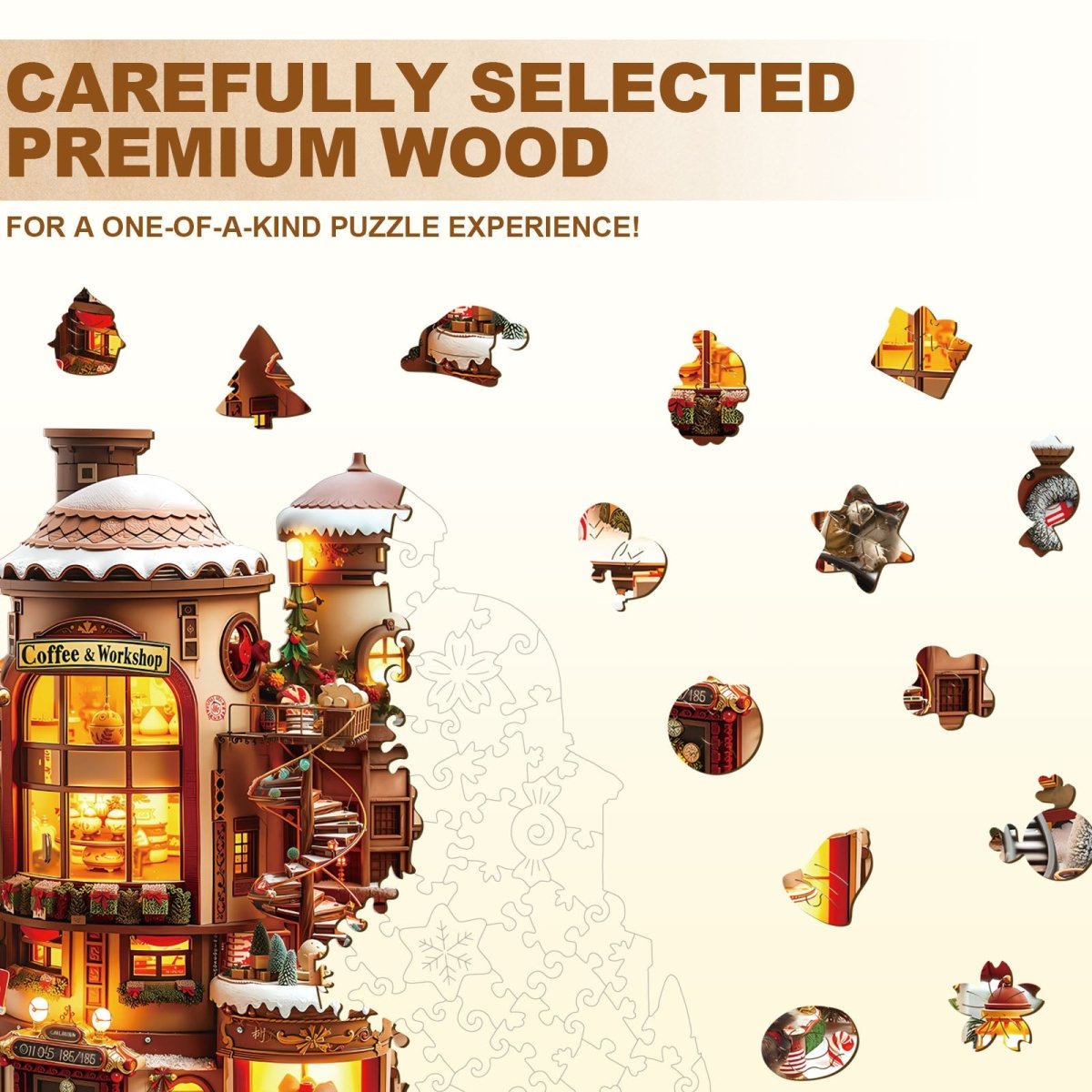 Coffee Workshop Wooden Jigsaw Puzzle - KAAYEE Puzzle