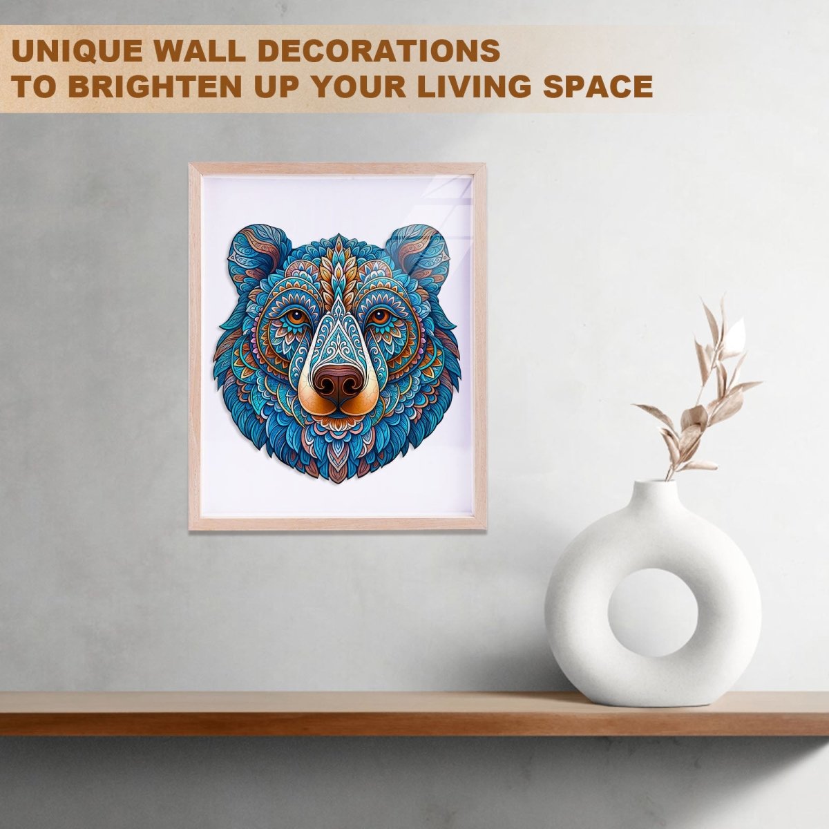 Colorful bear Wooden Jigsaw Puzzle - KAAYEE Puzzle