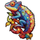Colorful Chameleon Wooden Jigsaw Puzzle - KAAYEE Puzzle