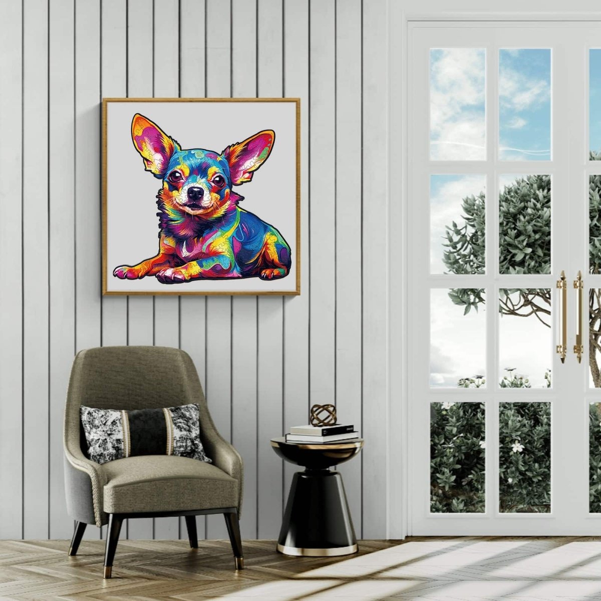 Colorful Chihuahua Wooden Jigsaw Puzzle - KAAYEE Puzzle