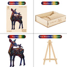 Colorful Deer Wooden Jigsaw Puzzle - KAAYEE Puzzle