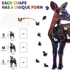 Colorful Deer Wooden Jigsaw Puzzle - KAAYEE Puzzle