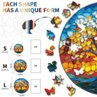Colorful Glass Tree Wooden Jigsaw Puzzle - KAAYEE Puzzle