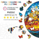 Colorful Glass Tree Wooden Jigsaw Puzzle - KAAYEE Puzzle
