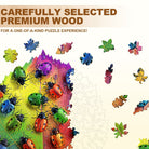 Colorful ladybug Wooden Jigsaw Puzzle - KAAYEE Puzzle