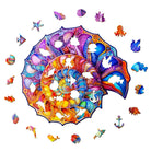 Colorful Nautilus Wooden Jigsaw Puzzle - KAAYEE Puzzle