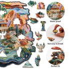 Colorful Temple Wooden Jigsaw Puzzle - KAAYEE Puzzle