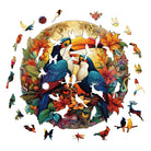 Colorful Toucans Wooden Jigsaw Puzzle - KAAYEE Puzzle