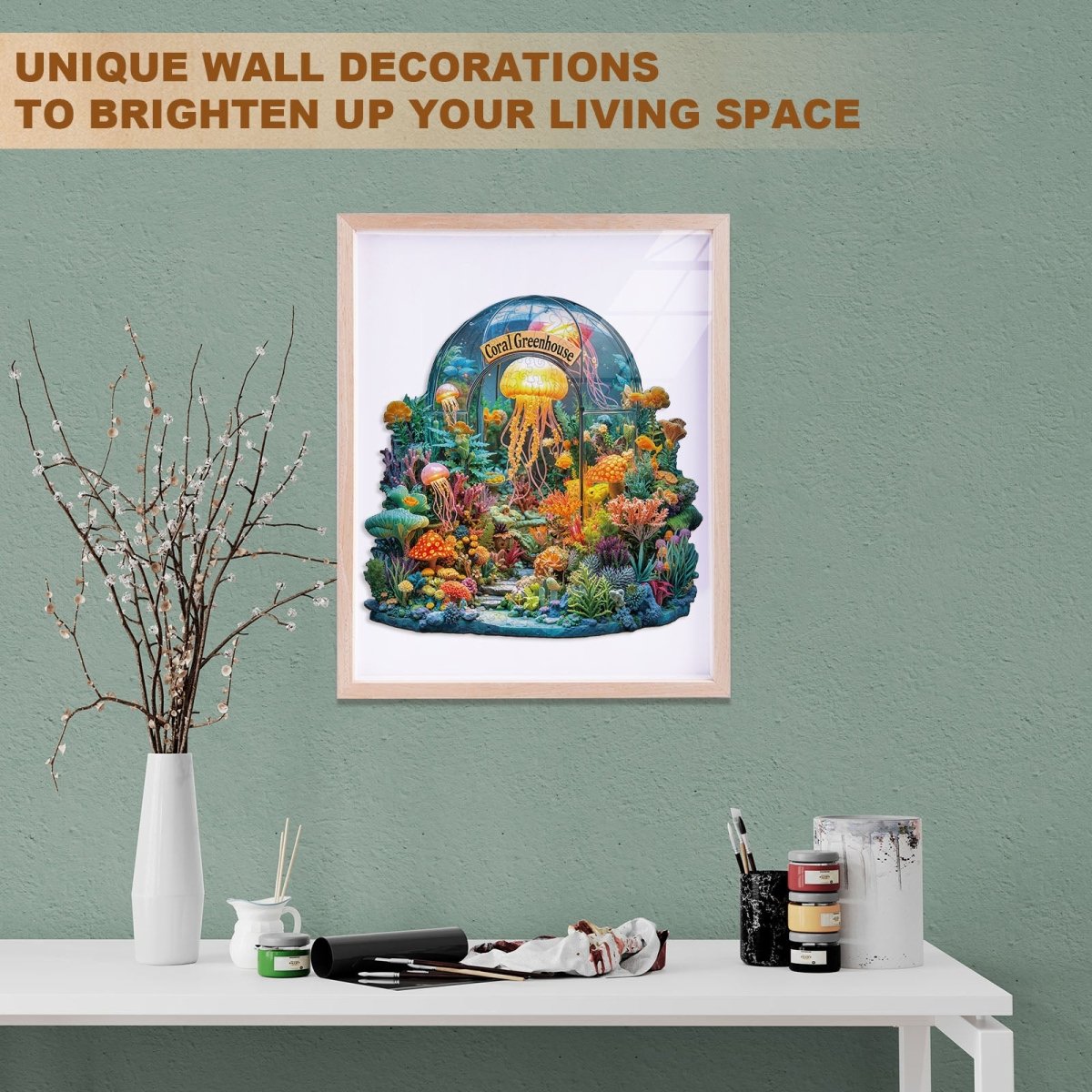 Coral greenhouse Wooden Jigsaw Puzzle - KAAYEE Puzzle