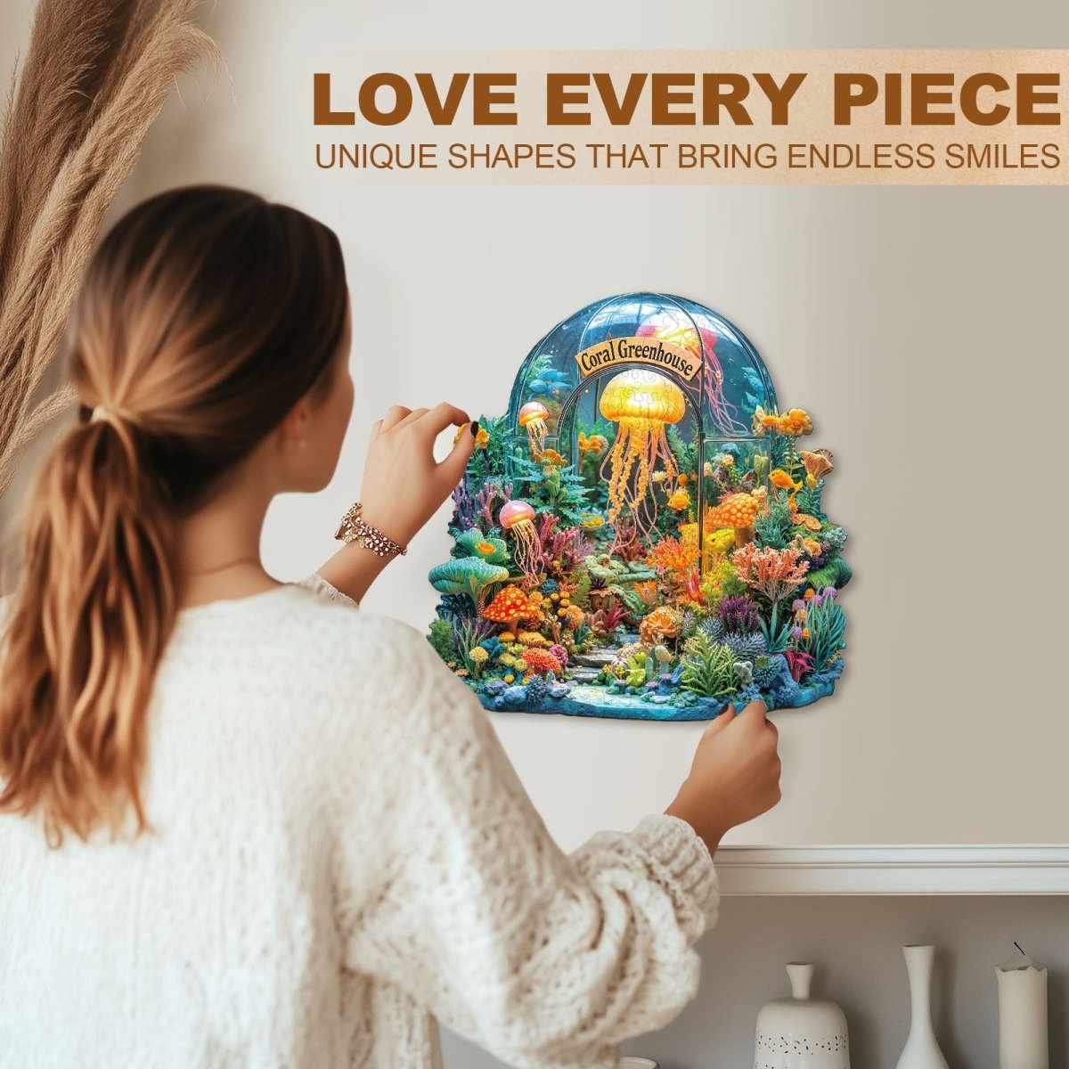 Coral greenhouse Wooden Jigsaw Puzzle - KAAYEE Puzzle