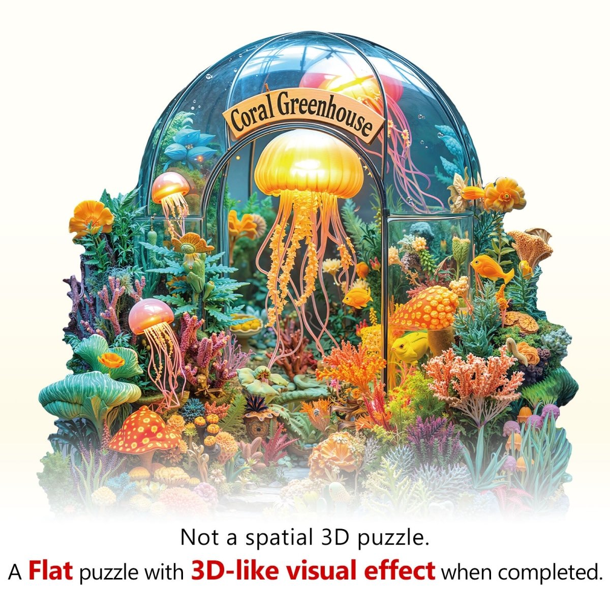Coral greenhouse Wooden Jigsaw Puzzle - KAAYEE Puzzle