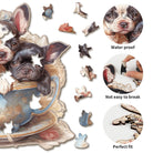 Cute Bulldog Wooden Jigsaw Puzzle - KAAYEE Puzzle