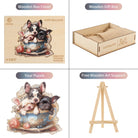 Cute Bulldog Wooden Jigsaw Puzzle - KAAYEE Puzzle