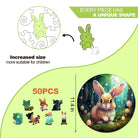 Cute Bunny Wooden Jigsaw Puzzle - KAAYEE Puzzle