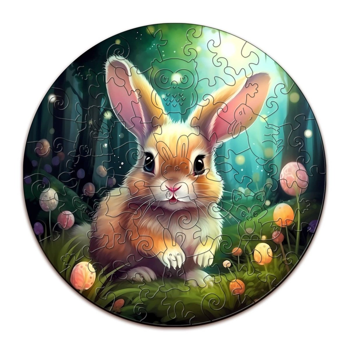 Cute Bunny Wooden Jigsaw Puzzle - KAAYEE Puzzle